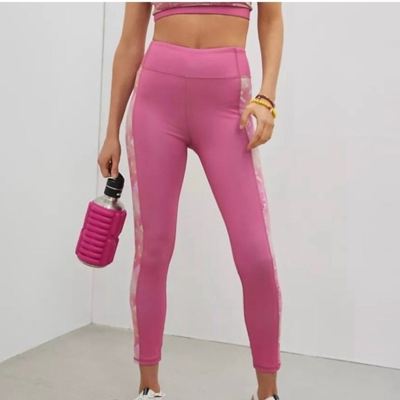 NWT Anthropologie Daily Practice Sofia Pink Athletic Workout Leggings Large - Picture 8 of 9